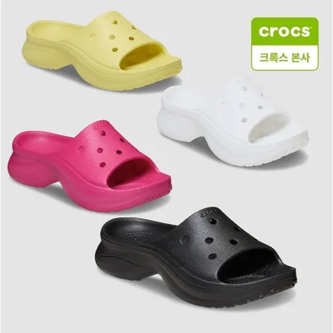 [ 현대백화점 ][크록스 본사]여성 베이 슬라이드 211108 4종 택1