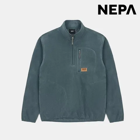 [ 롯데백화점 ]네파[택가 99,000원]남성 후리스 플러피 플리스 하프 집업 티셔츠 7K75464