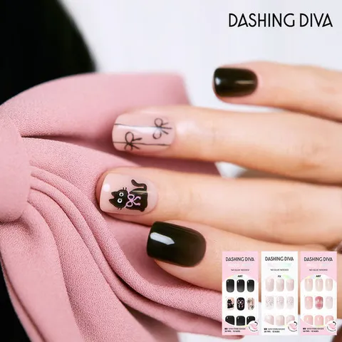 M]데싱디바  FW 리본 키티 네일 3종