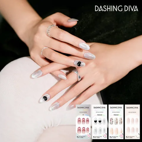 M]데싱디바  FW 쉐잎 앰버 글로우 네일 4종