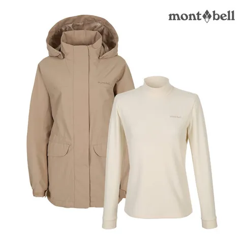 [택가 236000원] [바람막이+모크넥] 몽벨 여성 데일리 세트_MW3HAWSE20A