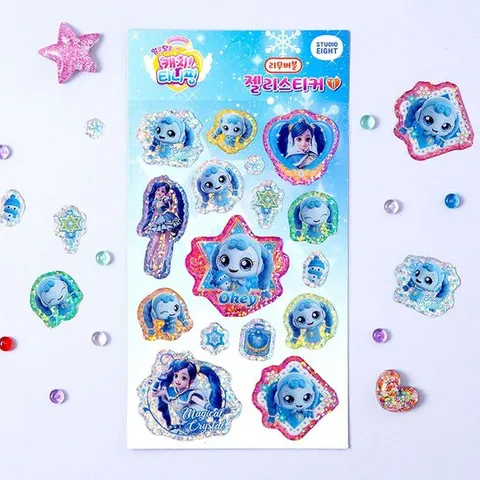 시즌3 꾸래핑 리무버블 캐치 젤리 스티커 티니핑