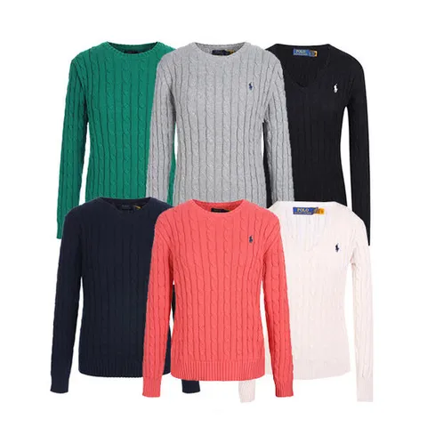 [폴로랄프로렌]랄프로렌폴로 여성 케이블 라운드 브이넥 니트 11