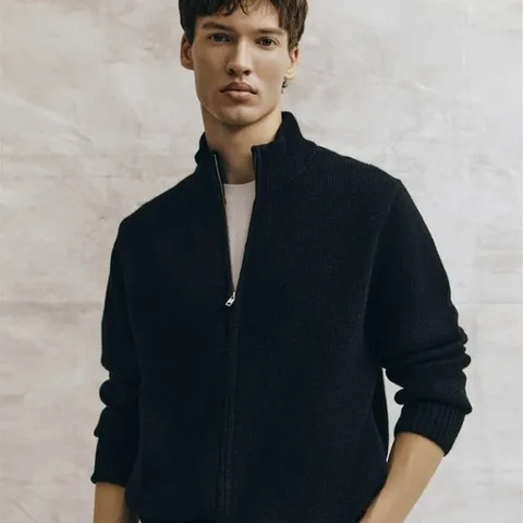 [ 롯데백화점 ][지오다노]남 니트 집업 가디건 054925