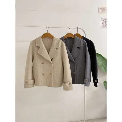 허니제이 /  핸드메이드  모켄드 울100 더블 골드버튼 자켓(3color)