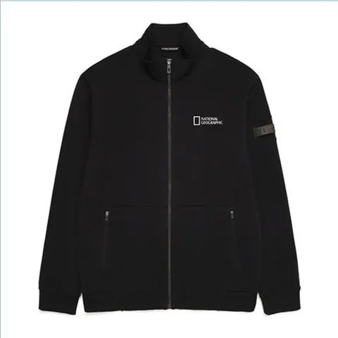 [ 롯데백화점 ][내셔널지오그래픽 (행사)]남성 하젤 트리코트 하이넥 트레이닝 집업 N223MFT340