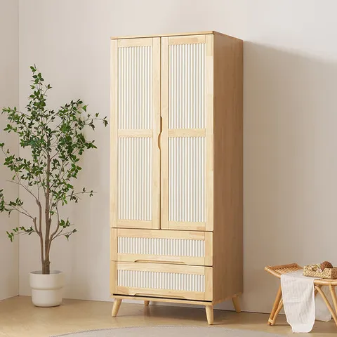 리퍼 아마르 템바보드 원목 투서랍 2단서랍 옷장 화이트내추럴