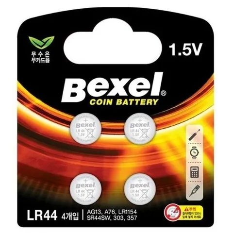 [브이와이][VCI20879]벡셀 리튬 코인전지 코인 건전지 4입 LR44_