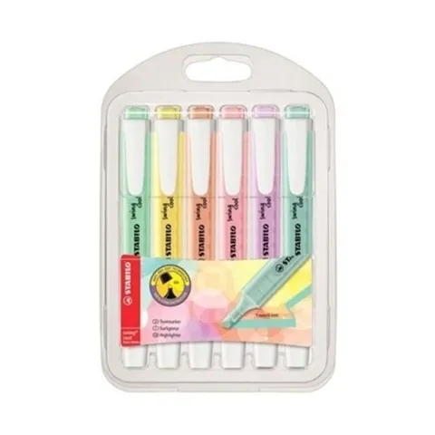 [브이와이][VCJK705O]스윙쿨 텔 자재 형광펜 세트 6색 세트(1개_