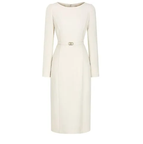 [ 롯데백화점 ][제이제이 지고트]펄 슬리브 보트넥 H라인 원피스 GPAM0OP901