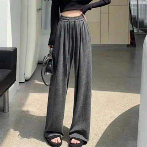 [다잇템][다잇템] 여성 넓은 밴드팬츠 클래식 무지_21444847_588