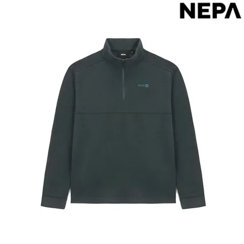 [ 롯데백화점 ][네파 (행사)]남성 가을 겨울 스트라이프 플리스 집업티셔츠 7K75415