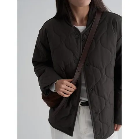 (325X38LY1H) [에잇세컨즈] 퀼팅 재킷  카키