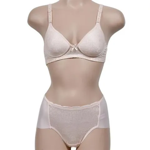 브라 인견 A컵 브라팬티 노와이어 메쉬 심리스 팬티