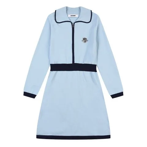 [에꼴드파리]카라디자인 집업 니트원피스_RB32KOCM30Z