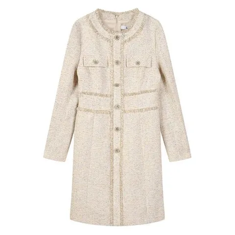 [에꼴드파리]프린지포인트 트위드 원피스_RB32WOAE08Z