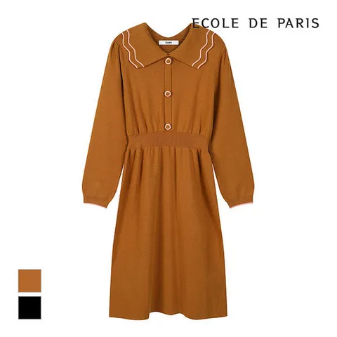 [에꼴드파리][에꼴드파리] 이중카_라 니트원피스_PB2ZKOC030Z (P