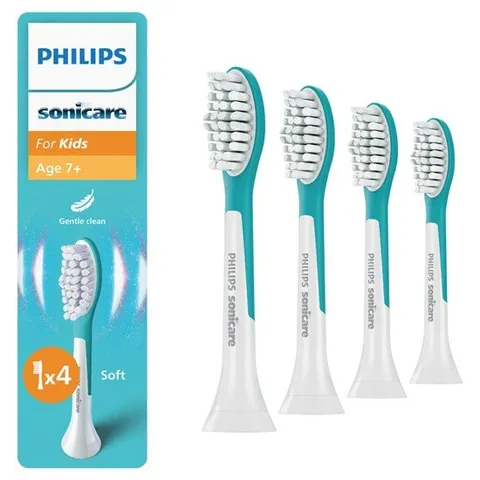 필립스 Philips Sonicare 교체 칫솔 헤드 7세 이상 어린이용 4개