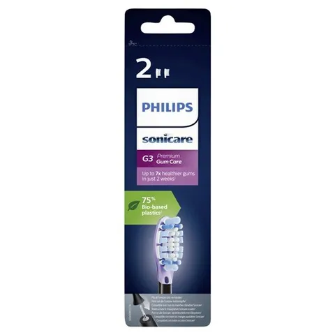 필립스 교체 칫솔 헤드 G3 프리미엄 잇몸 케어 블랙 HX9052/33