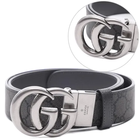 [ 롯데백화점 ][구찌]25FW 남성 GG 마몽 리버서블 벨트 627055 UULBN 1244 25F