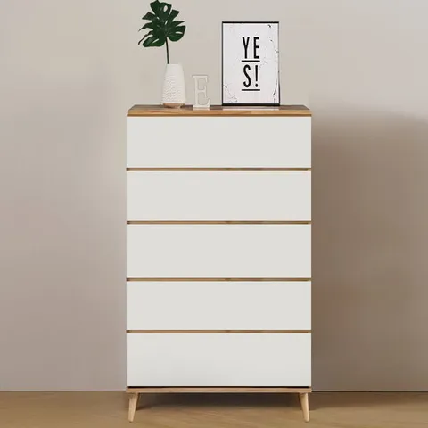 리퍼 아이린 원목 5단 서랍장 800 수납장 내추럴화이트