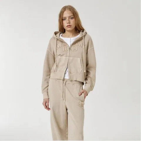 [ 롯데백화점 ][후아유]여성 캘리포니아 다잉 크롭 후드집업 (WHMZF4931F)