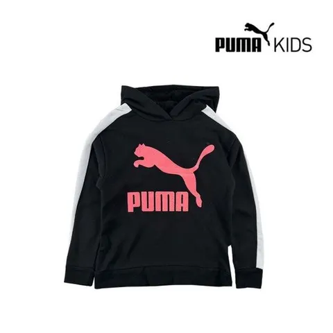 [푸마 키즈]푸마키즈 여아 플리스 후드티(811922214_BK)