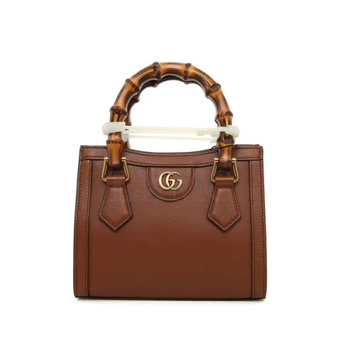 구찌 다이애나 미니 토트백 655661 브라운 뱀부 크로스백