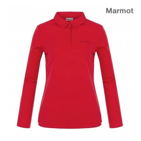 [마모트][ 마모트 ] 여성 자수로고 포인트 기모 피케 티셔츠 MA2