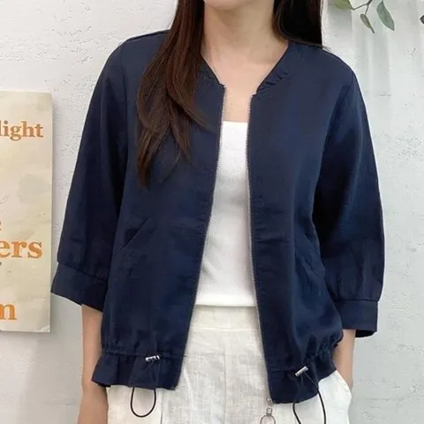 [다잇템][다잇템] 여자 밑단 마원단 집업 SS 드로우코드 썸머 외