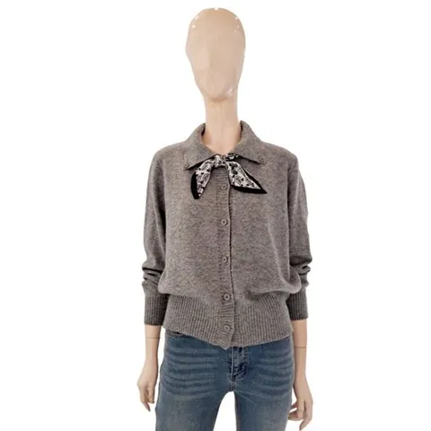 [ 롯데백화점 ][숲]쁘디스카프 세트 카라 니트 가디건 SBAGD32