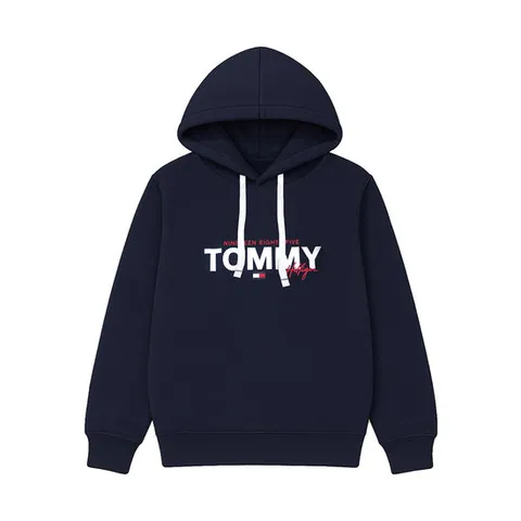 타미힐피거 브루스드백 기모 후드티 후디 네이비 09T4530-411