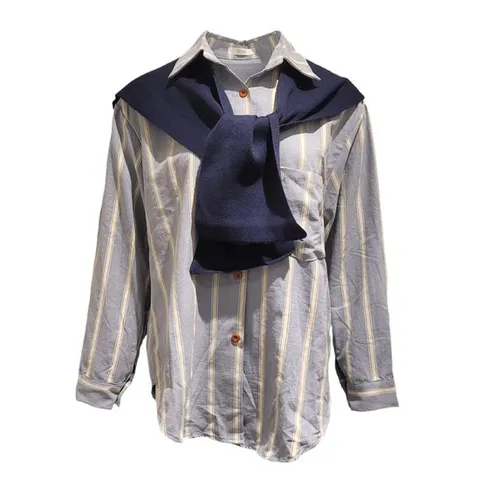 [ 롯데백화점 ][멜본]줄지 숄 셔츠_STYC25T31