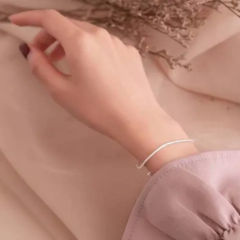 S925실버팔찌 심플 은팔찌 여자은팔찌 은팔찌 팔찌 실버팔찌 여성은팔찌 은팔찌여자 판도라팔찌 은팔지여성