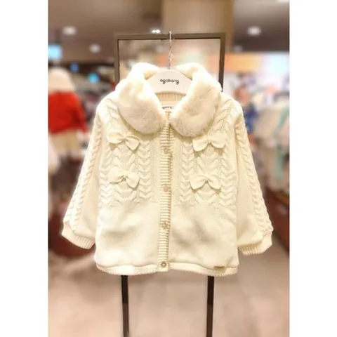 [ 현대백화점 ][아가방] 샬롯 니트 카라퍼 가디건 (01S731451)