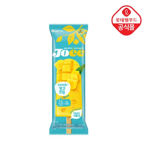 [롯데] JOEE 크리미 아이스 바 망고 크림 80ml