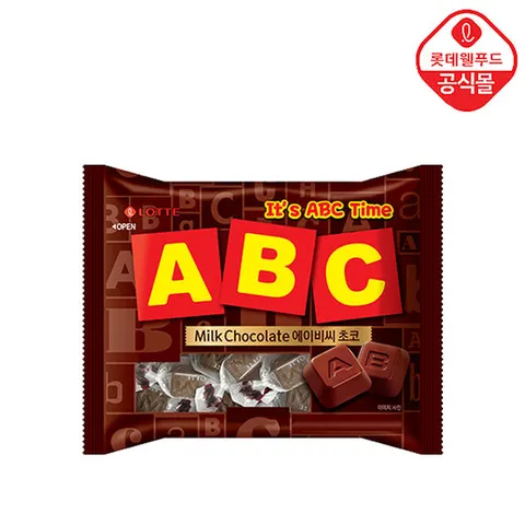 [롯데] 한 입에 쏙 ABC 초코 187g 개별포장