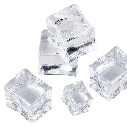 아크릴 투명 얼음 모형 30mm 1봉지(20개) 가짜얼음 얼음모형 아크릴얼음 얼음모양 플라스틱얼음 소품얼음 각얼음 투명얼음 인공얼음 아이스큐브
