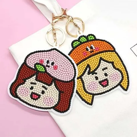 보석 십자수 DIY키링 열쇠고리 만들기 세트 십자수 보석십자수 십자수세트 사각보석십자수 보석자수 보석십자수스티커 보석비즈십자수 비즈십자수