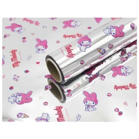(기븐) 메탈롤포장지 산리오마이멜로디 (대) 실버/530mmx15m 롤(1개입)