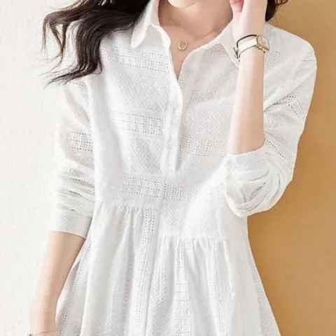 레이스 블라우스 펀칭