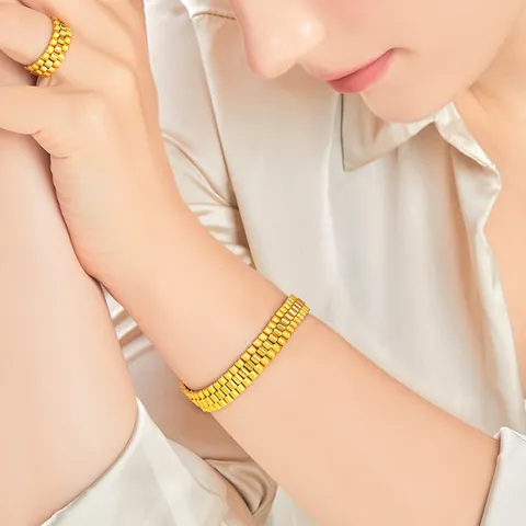 순금(37.5g) 카이져 로렉스 체인 팔찌BG-1135