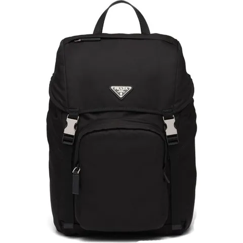 프라다 블랙 나일론 어드저스터블 스트랩 백팩 2VZ135VHOL/2DMG