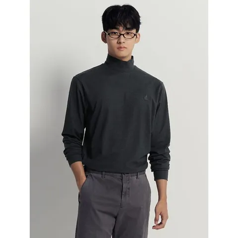 [빈폴멘] 스트레치 반터틀넥 티셔츠  애쉬 (BC5941C104)