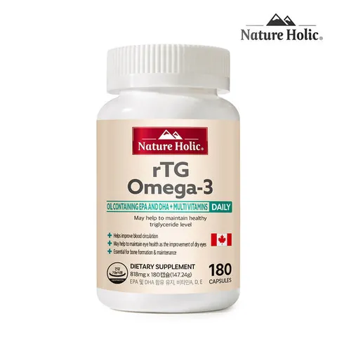 네이처홀릭 캐나다 rTG 오메가3 1병 180캡슐 6개월분