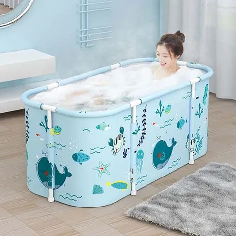스파세상 접이식 간이욕조 2인용 성인 휴대용 목욕통 생활용품 가정용품 생필품