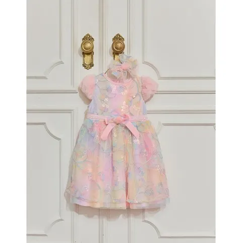 [ 롯데백화점 ][프렌치캣(정상)]멀티 꽃 스팽글 샤 OP .Q45DCO210.