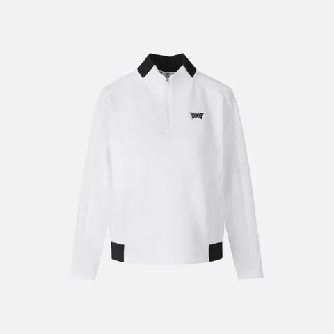 PXG골프긴팔티 JQJ PGWPW1415-01 여성 겨울 컬러 블록 긴팔 티셔츠