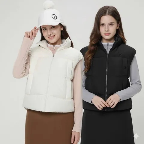 데니스골프 25FW신상 여성 모노에어 다운 베스트 2종택1_NAQWLDV257