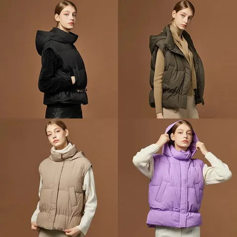 후드구스다운베스트